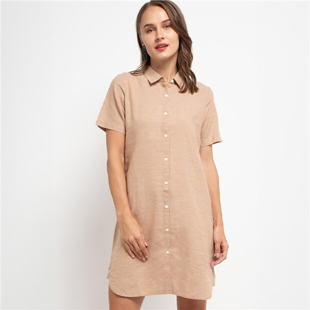 Jual Giordano Women s Linen Dress GIORDANO Online Store