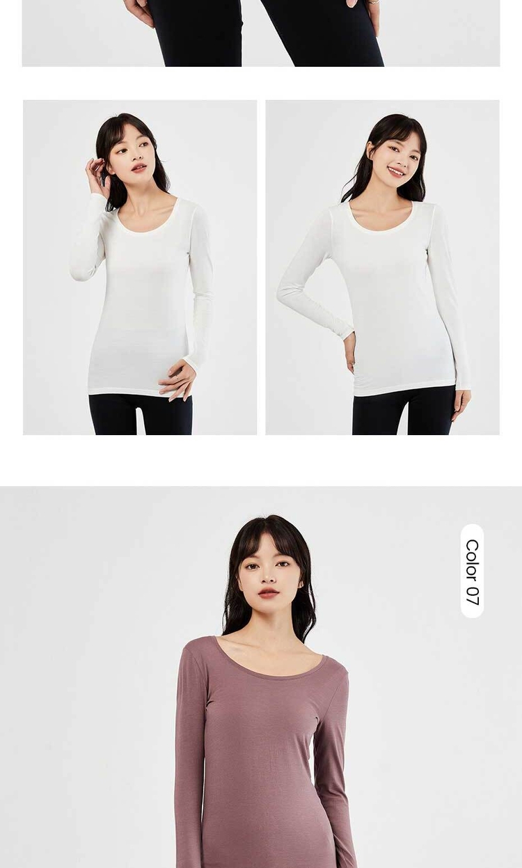 G-Warmer crewneck stretchy thermal tee GIORDANO Store Online 