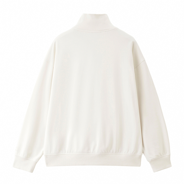 Half zip mock neck loose sweatshirt | GIORDANO Online Store