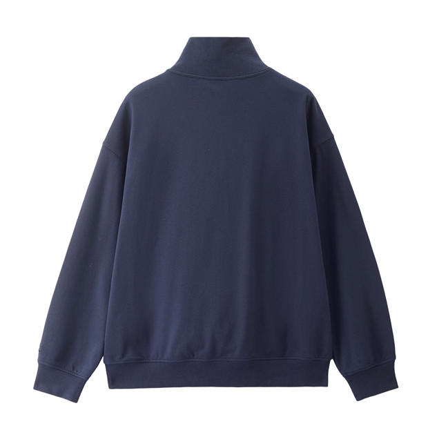 Half zip mock neck loose sweatshirt | GIORDANO Online Store