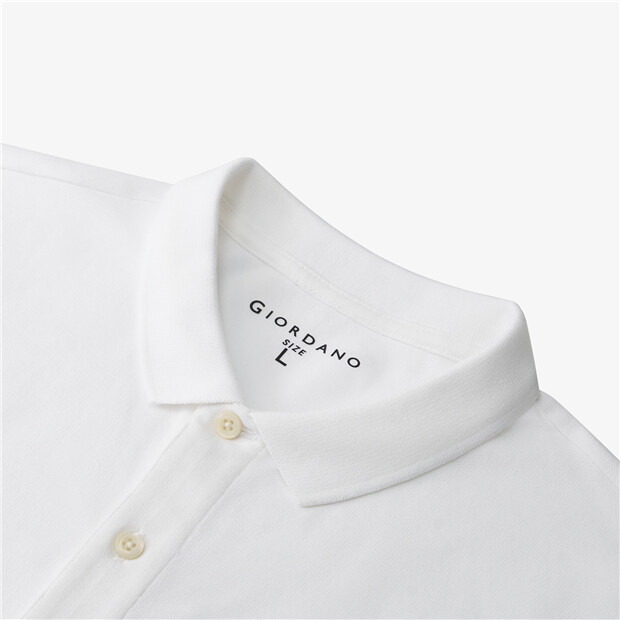 Owl embroidery short sleeve stretch polo shirt | GIORDANO Online Store