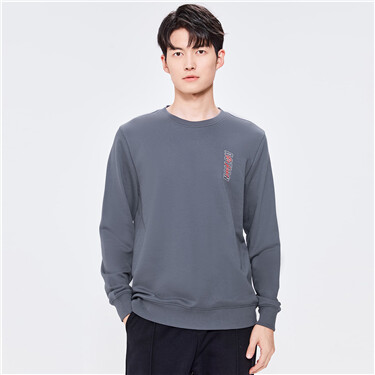 Letter print crewneck sweatshirt