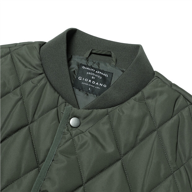 Online Exclusive】Quilted stand collar padded vest | GIORDANO 