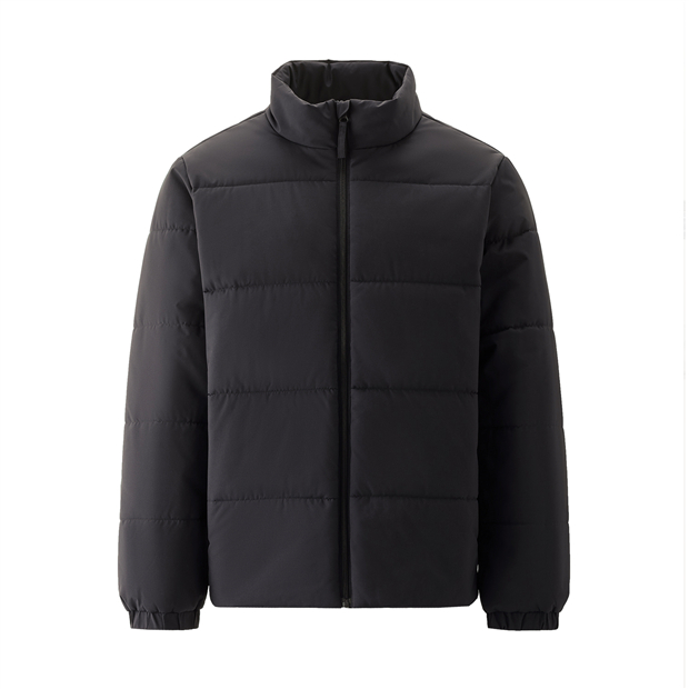 Stand collar solid color padded jacket | GIORDANO Online Store
