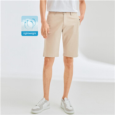 Stretchy mid rise lightweight shorts
