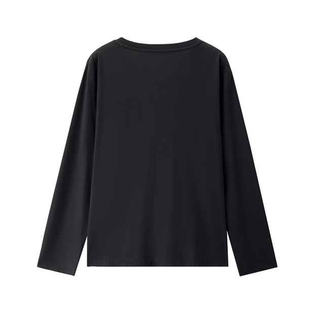 ★MOHAN★ TWR VNECK SILKET TOP _3 COLORS Women's Basic Cotton Span V-Neck Relxed Slim Fit Tee Tunic