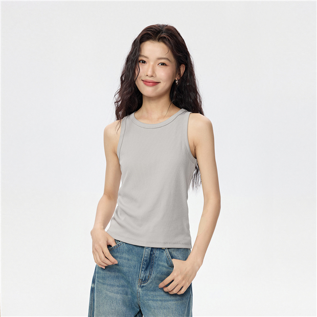 Gajess RIB TANKTOP クリーム色 Basic rib tank | Gajess