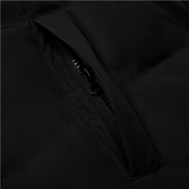 Loose hooded 90% grey duck down jacket 