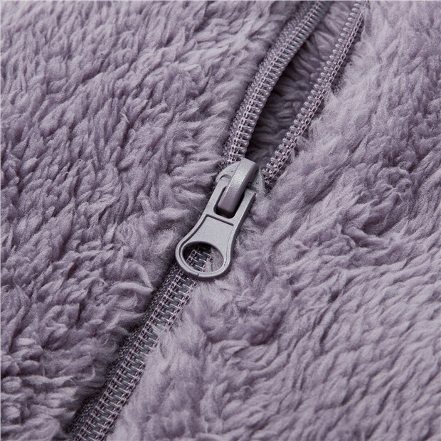 Stand collar coral fleece jacket | GIORDANO Online Store | Fleecewesten