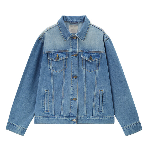 Multi-pocket loose denim jacket | GIORDANO Online Store