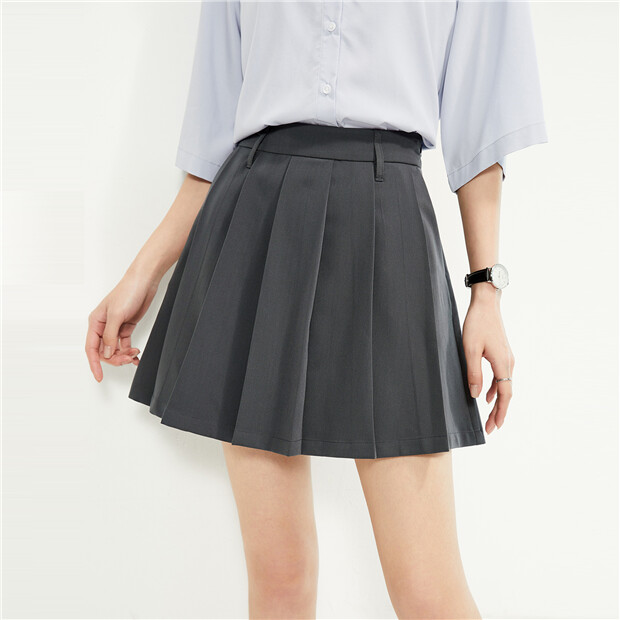 [DIADORA] CLASSIC PLEATS SKIRT /追跡付 Double-Buckle Pleat Skirt - STUDIO BROOK