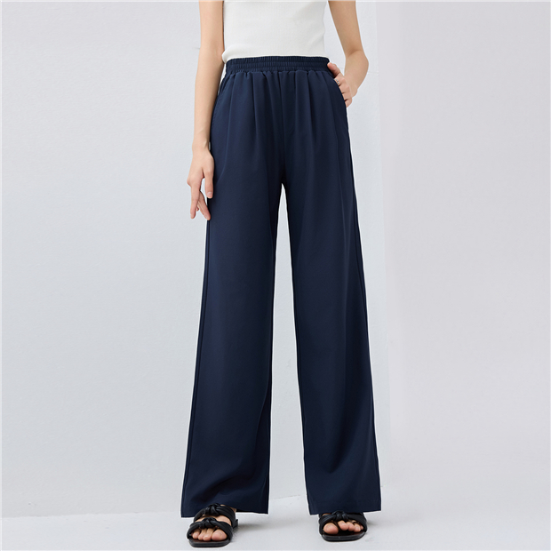 4-Way stretch pleated lightweight pants | GIORDANO Online Store