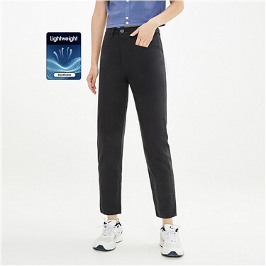 Mid-rise outstanding side seam pants