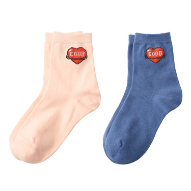 2 pairs jacquard socks