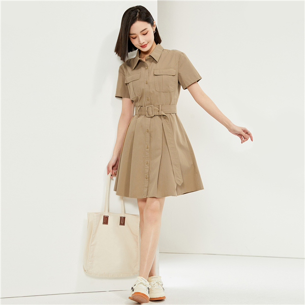 ジャケット・アウター herlipto Belted Cargo Shirt Dress herlipto Belted Cargo Shirt Dress カーキ S - メルカリ