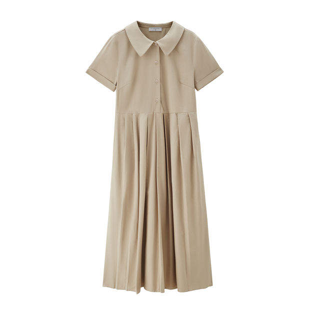 pleated champagne dress Champagne Satin Pleated Halter Midi Dress – Three Sisters Boutique