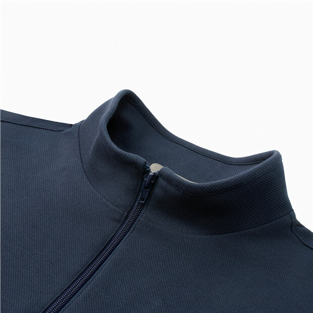 Small embroidery stand collar sweatshirt | GIORDANO Online Store