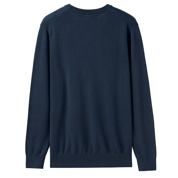 Combed embroidery crewneck knitwear | GIORDANO Online Store 