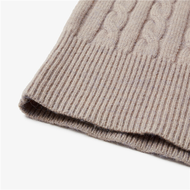 V-neck collar cable knit sweater | GIORDANO Online Store