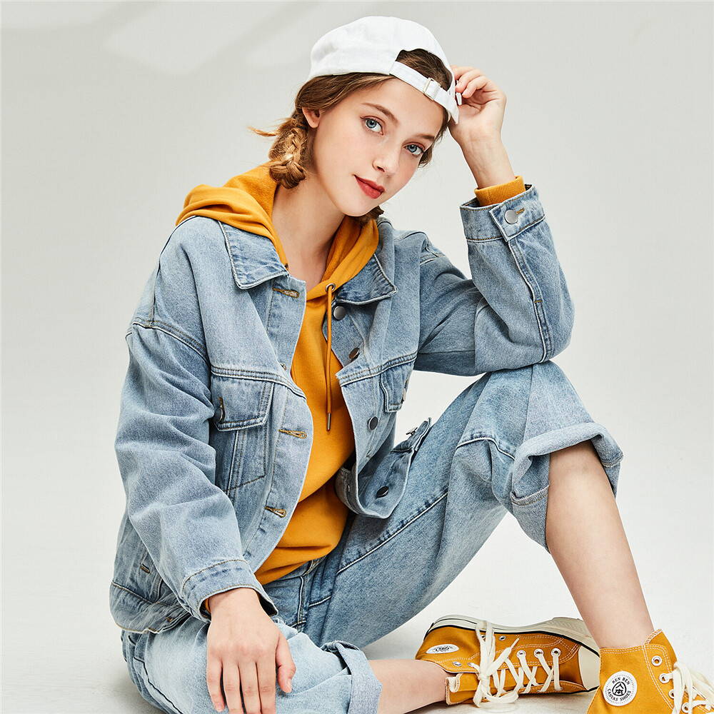 giordano denim shirt